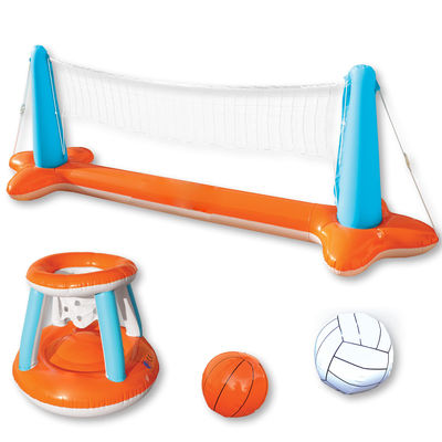 AJUNION Pvc gonfiabile piscina di pallavolo galleggiante galleggiante per capacità massima > 500 kg