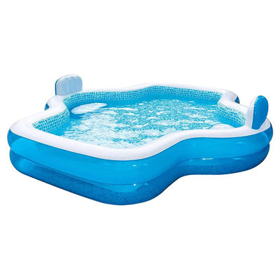 Divertimento in famiglia garantito con AJUNION piscina gonfiabile da 10 piedi e 2 schiene con cuscino d'aria