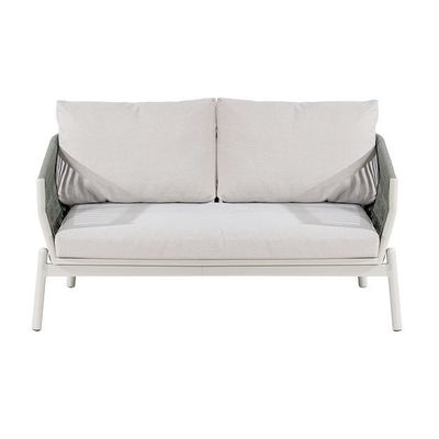 Imballaggio postale Moderno Cornice in alluminio Arredamento da giardino Funiera a corda Tessitura Sofa Outdoor Lounge Set