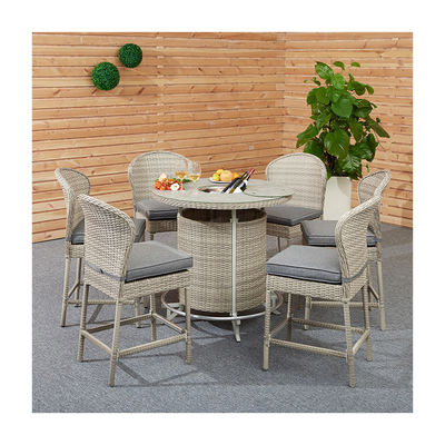 Migliora la tua area di intrattenimento all' aperto con AJUNION PE Rattan Bar Furniture Set