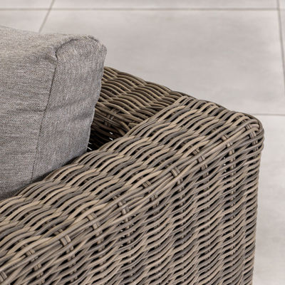 Mobili per esterni AJUNION Set giardino moderno PE Rattan Mobili per patio Set di vucca rotonda