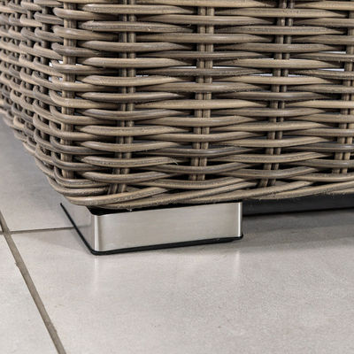 Mobili per esterni AJUNION Set giardino moderno PE Rattan Mobili per patio Set di vucca rotonda