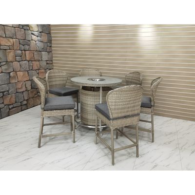Migliora la tua area di intrattenimento all' aperto con AJUNION PE Rattan Bar Furniture Set