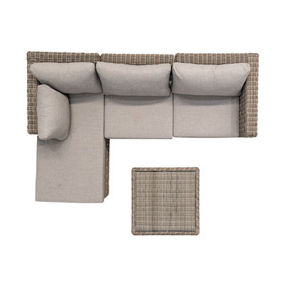 Mobili per esterni AJUNION Set giardino moderno PE Rattan Mobili per patio Set di vucca rotonda