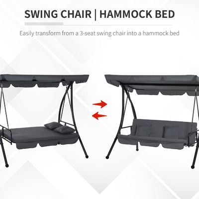 Aggiornate il vostro patio con AJUNION 3 posti a sedere Swing Garden Hammock Chair 30kg limite di peso