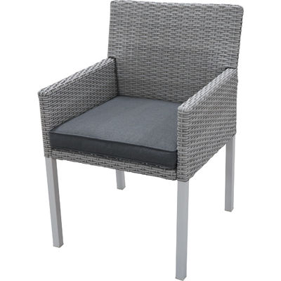 Imballaggio postale Y 7 pezzi mobili da giardino Tavolo e sedie Set con PE Wicker Rattan