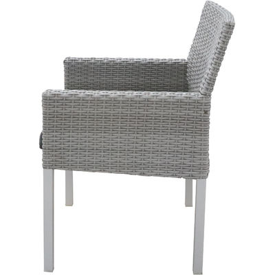 Imballaggio postale Y 7 pezzi mobili da giardino Tavolo e sedie Set con PE Wicker Rattan