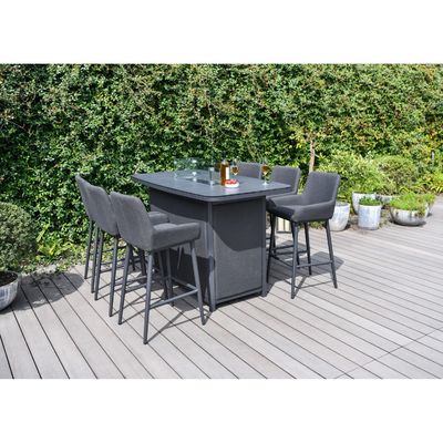 Set bar di lusso all'aperto Arredamento in alluminio Arredamento da giardino Set da pranzo con focolare 87kg