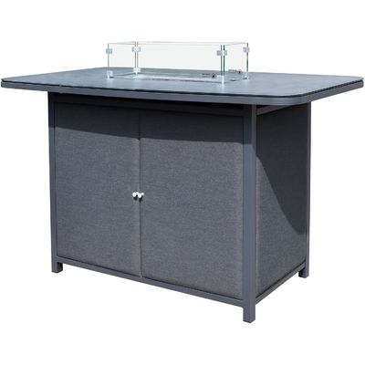 Set bar di lusso all'aperto Arredamento in alluminio Arredamento da giardino Set da pranzo con focolare 87kg