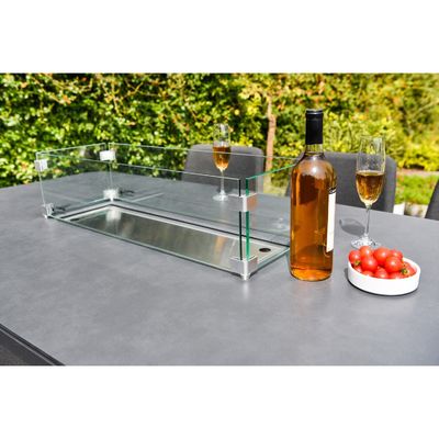 Set bar di lusso all'aperto Arredamento in alluminio Arredamento da giardino Set da pranzo con focolare 87kg