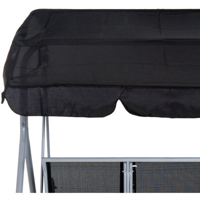 170W x 153H cm Sedile d'altura metallica per esterni Banchetta da giardino Sedia di amaca appesa Sedia di veranda Swing