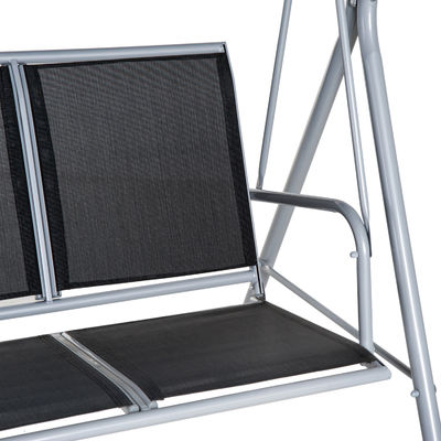 170W x 153H cm Sedile d'altura metallica per esterni Banchetta da giardino Sedia di amaca appesa Sedia di veranda Swing