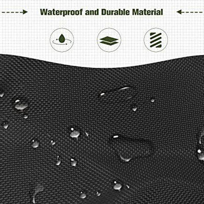 Patio esterno a prova d'acqua 600D grande sedia a dondolo a doppia pendenza copertura antipolvere