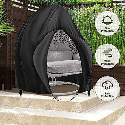 Patio esterno a prova d'acqua 600D grande sedia a dondolo a doppia pendenza copertura antipolvere