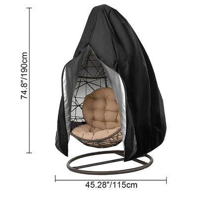 600D Oxford PVC Single Hanging Swing Chair Coperture antipolvere per giardino esterno