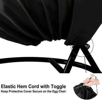 600D Oxford PVC Single Hanging Swing Chair Coperture antipolvere per giardino esterno
