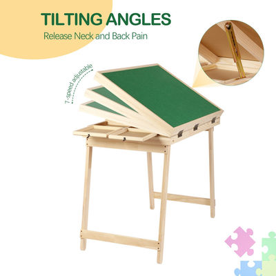 Puzzle Board Cover Dispositivi pieghevoli in legno Jigsaw Puzzle Table con gambe 1500pcs AJUNION
