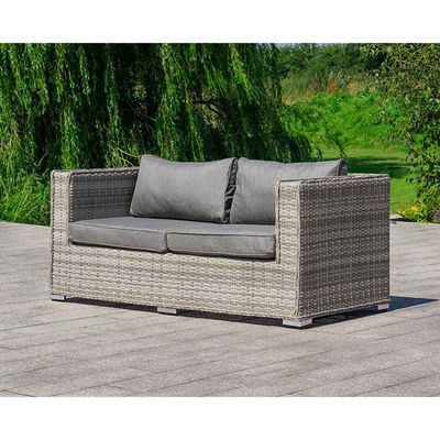 Set di conversazione per patio esterno con design moderno in stile Wicker Rattan