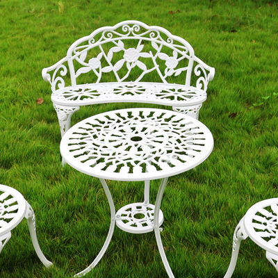 Banchetto di amore in alluminio di tipo metallico per balcone da giardino per patio esterno in design moderno