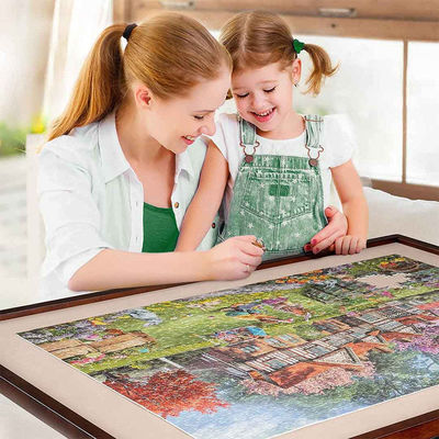 Unisex AJUNION 1500 pezzi Jigsaw Puzzle Board con gamba pieghevole e 4 ruote Età 8-13