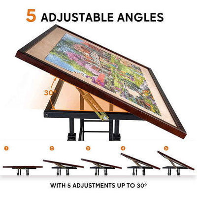 Unisex AJUNION 1500 pezzi Jigsaw Puzzle Board con gamba pieghevole e 4 ruote Età 8-13