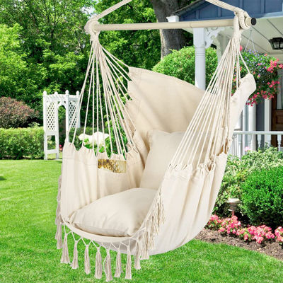 127*122*2.5cm Giardino all'aperto Campeggio Patio Pieghevole Portatile Bambini di cotone Corda appesa Swing Ammanca sedia
