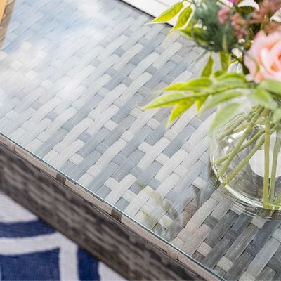 Aggiungi eleganza al tuo giardino con AJUNION Wicker Sofa Set e Fire Pit Table