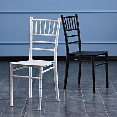 Hotel Outdoor Resina impilabile Napoleon Tiffany Chiavari Sedile da pranzo con logo personalizzato