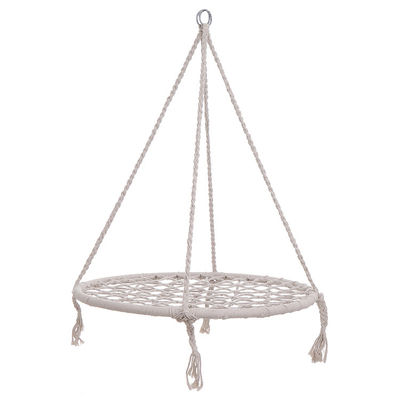 Sedie oscillatrici in metallo da campeggio con corda di cotone e design pieghevole
