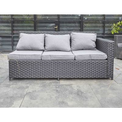 Set da giardino AJUNION 8 posti mobili da esterno di rotino angolo salotto divano set per il cortile