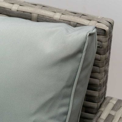 All Weather Rattan Outdoor Sofa Set Tre posti L182xW70xH78cm Spessore del cuscino 9cm