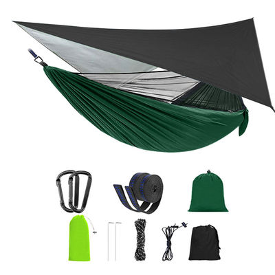 Paracadute da giardino all'aperto Portable Leggero Pieghevole Nylon Camper Amache con zanzariera