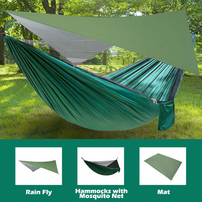 Paracadute da giardino all'aperto Portable Leggero Pieghevole Nylon Camper Amache con zanzariera