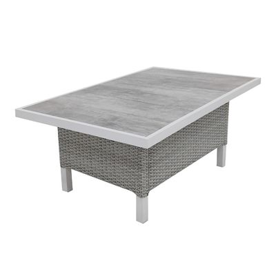 Moderno stile 4 pezzi mobili in rotino esterno salotto set con L193xW71xH77cm Divano taglia
