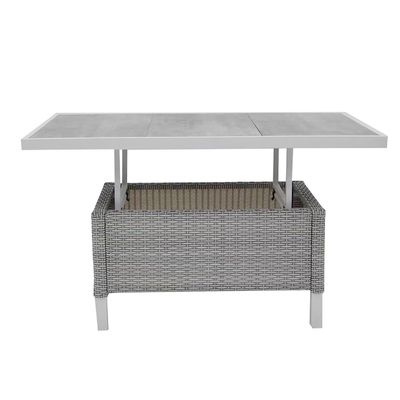 Moderno stile 4 pezzi mobili in rotino esterno salotto set con L193xW71xH77cm Divano taglia