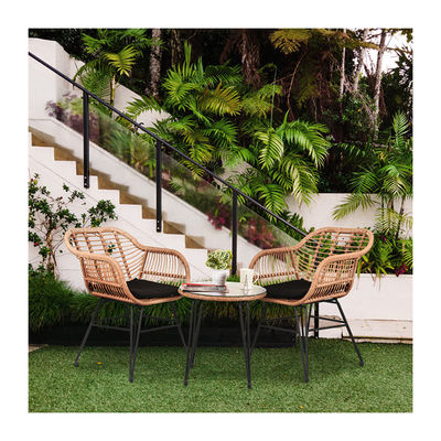 AJUNION 2 Sedia mobili da patio esterno Set Bistro D23.62'xW21.26'xH31.5'