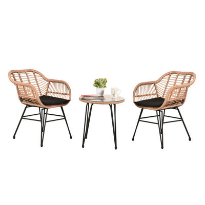 AJUNION 2 Sedia mobili da patio esterno Set Bistro D23.62'xW21.26'xH31.5'