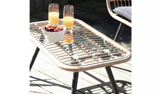 Trasforma il tuo giardino con AJUNION 4 Piece All Weather Wicker Outdoor furniture Set