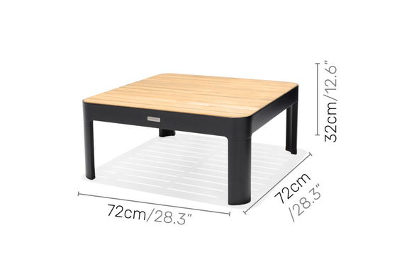 Mobili da giardino modulari in alluminio L172xW72xH43cm AJUNION Chaise Outdoor Set sezionale
