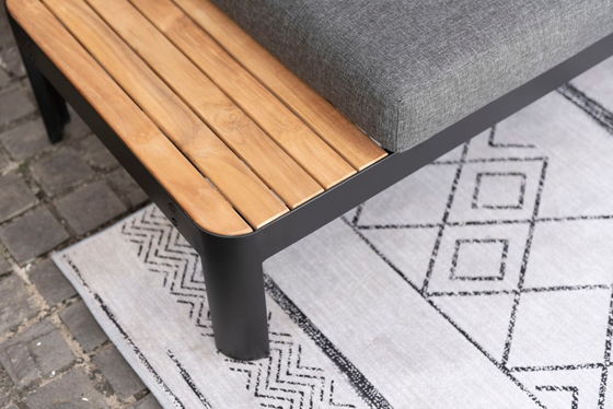 Mobili da giardino modulari in alluminio L172xW72xH43cm AJUNION Chaise Outdoor Set sezionale