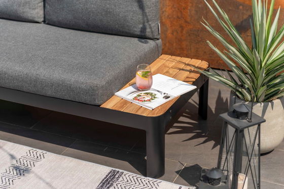 Mobili da giardino modulari in alluminio L172xW72xH43cm AJUNION Chaise Outdoor Set sezionale