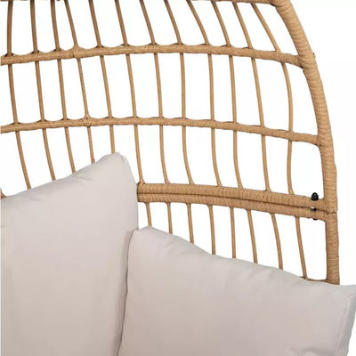 Arredamento esterno Nordic Patio Single Seat Waterproof Wicker Egg Chair with PE Rattan