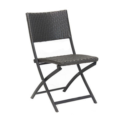 Eventi di banchetto all' aperto Pieghevole PE Rattan Wicker Sedile da caffè con logo personalizzato