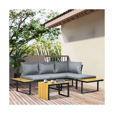 Set di divani AJUNION Set di alluminio per mobili da giardino modulari
