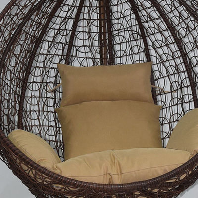 Balcone esterno Giardino Soggiorno Swing Egg Chair con PE Wicker Rattan Design