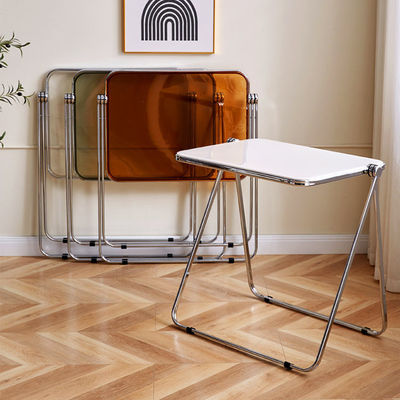 Metallo e plastica pieghevole Picnic Dining Tavolo da caffè per moderno giardino esterno soggiorno