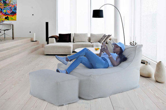 Divano con sacchetto di fagioli impermeabile all'interno e all'esterno con riempimento di fagioli da 3-5 mm e dimensione del pedale 30x75x30 cm