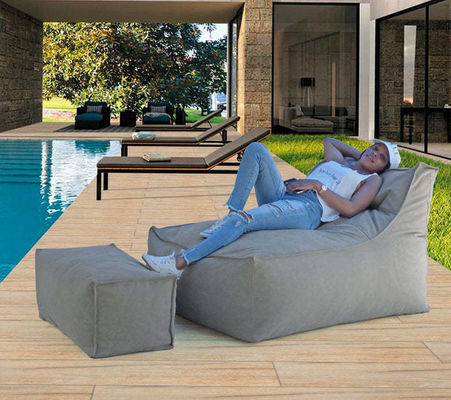 Divano con sacchetto di fagioli impermeabile all'interno e all'esterno con riempimento di fagioli da 3-5 mm e dimensione del pedale 30x75x30 cm