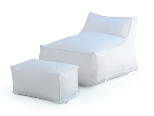 Divano con sacchetto di fagioli impermeabile all'interno e all'esterno con riempimento di fagioli da 3-5 mm e dimensione del pedale 30x75x30 cm