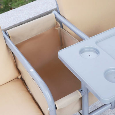 Moderna sedia a dondolo per esterni 67.7"D x 44.1"W x 65"H con portatavola e ombra regolabile